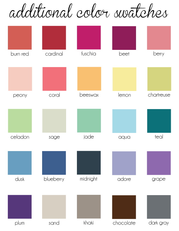 basic color names